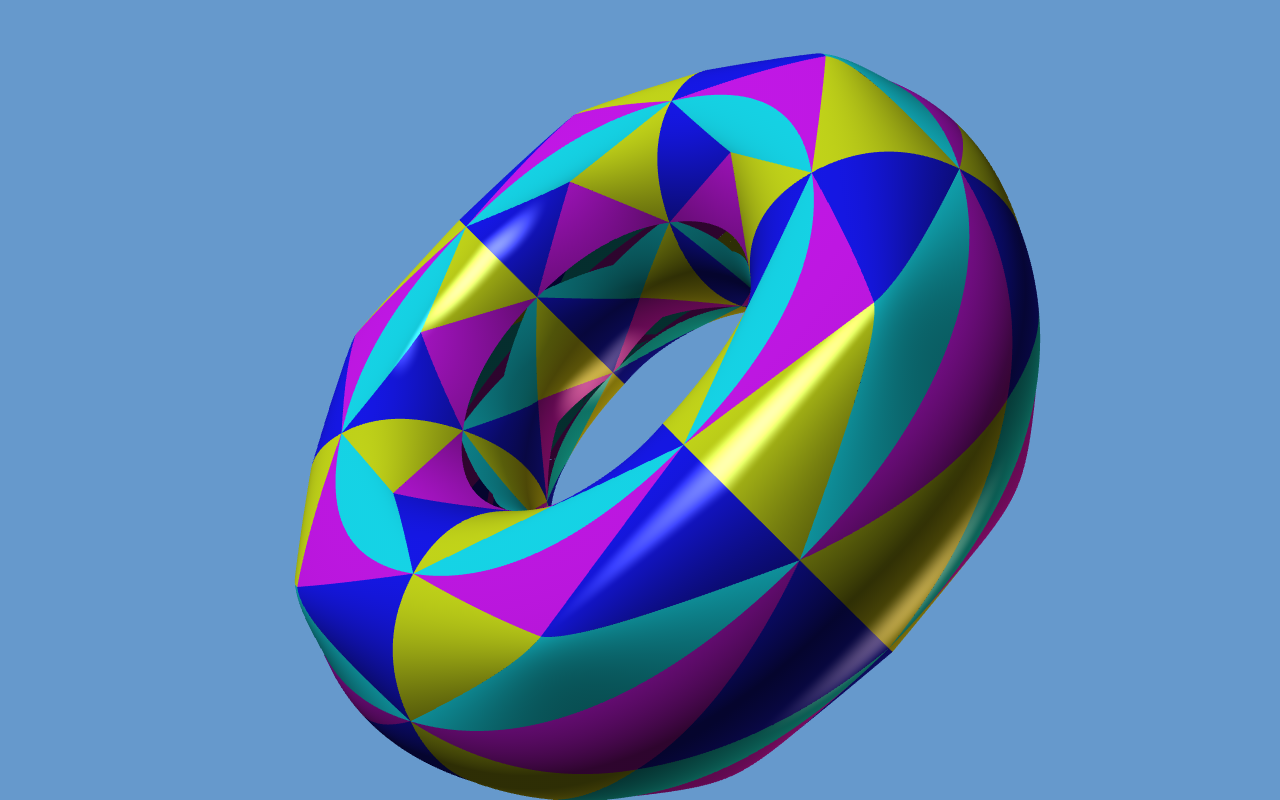 piece-wise quadric toroid